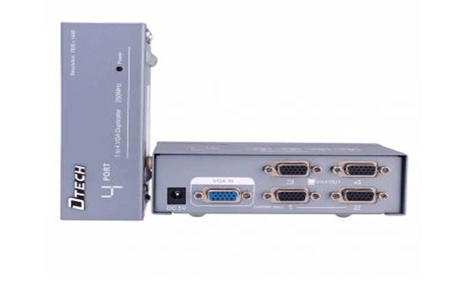 Bộ chia VGA 4 cổng DT7254 250MHZ chính hãng